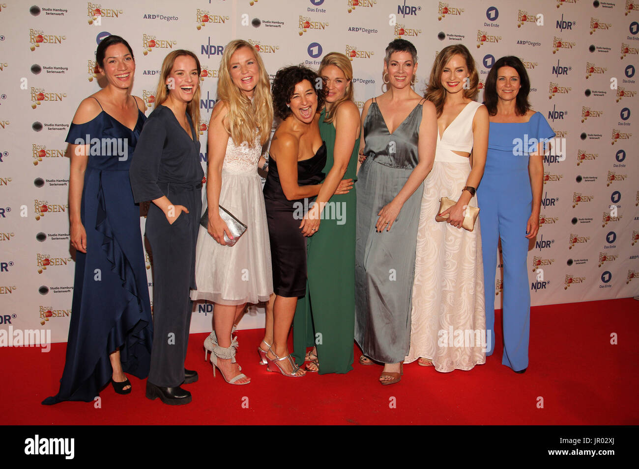 2500 Episodes of the tv series Rote Rosen  Featuring: Samantha Viana, Leonie Landa, Kim-Sarah Brandts, Isabell Varell, Jelena Mitschke, Cheryl Shepard, Hedi Honert, Patricia Schaefer Where: Hamburg, Deutschland, Germany When: 02 Jul 2017 Credit: Becher/WENN.com Stock Photo