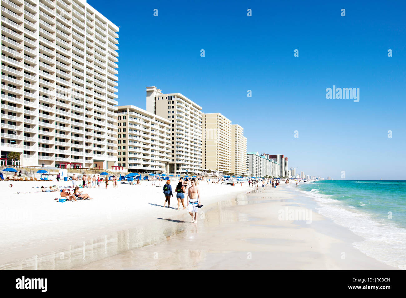 Bright Sunny Day At Panama City Beach Florida Stock Photo Alamy