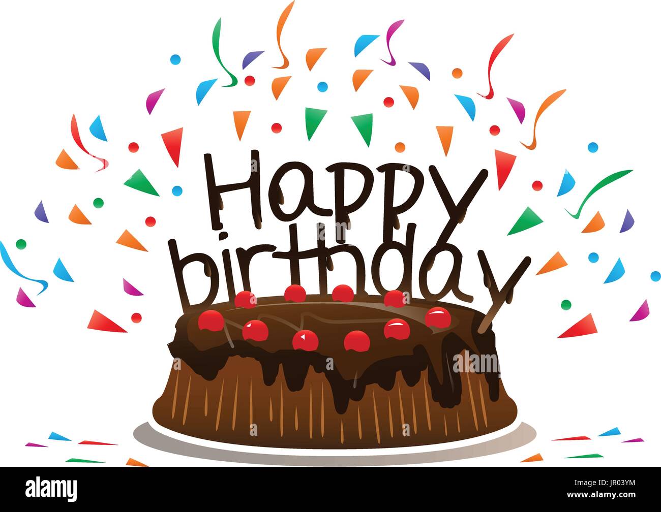 Birthday cake white background hi-res stock photography and images - Alamy