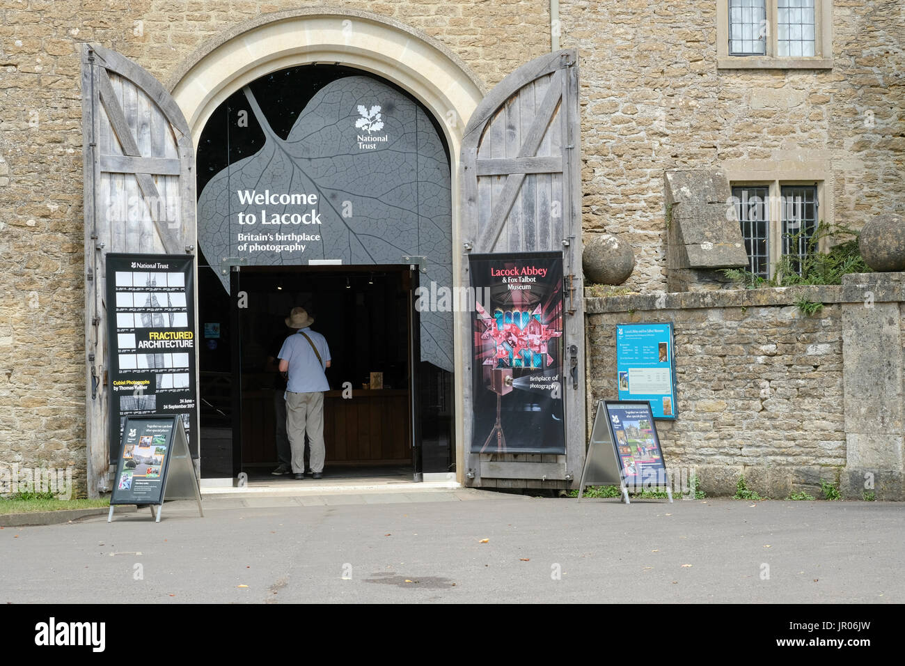 Images of Lacock, a picturesque village in Wiltshire,England including Lacock Abbey Stock Photo