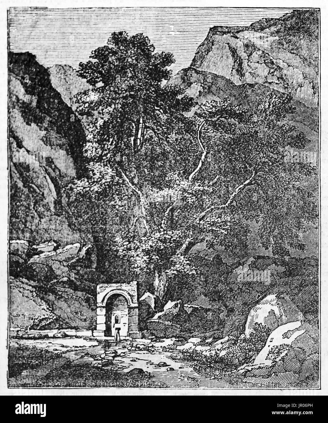 Castalian spring Black and White Stock Photos & Images - Alamy