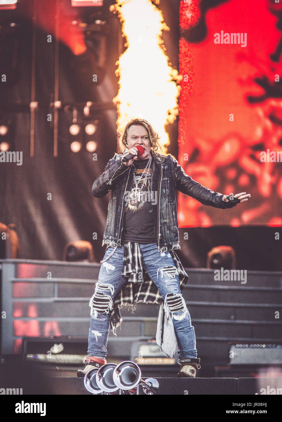 Gun Roses Concert Guns N' Roses performing live in concert in front of 55,000 people in ...