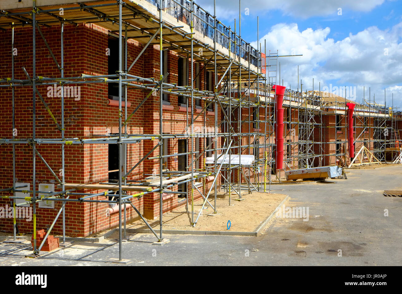 new build housing development, norfolk, england Stock Photo