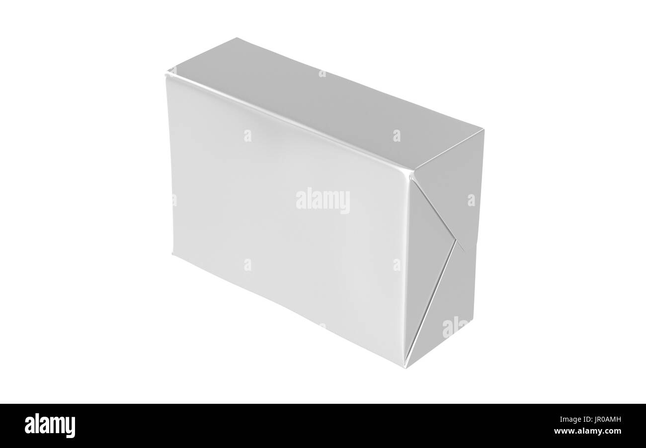 Download 3d Realistic Render Of Isolated Paper Wrap Box With Shadow Butter Spread Soap Mock Up On White Background Stock Photo Alamy