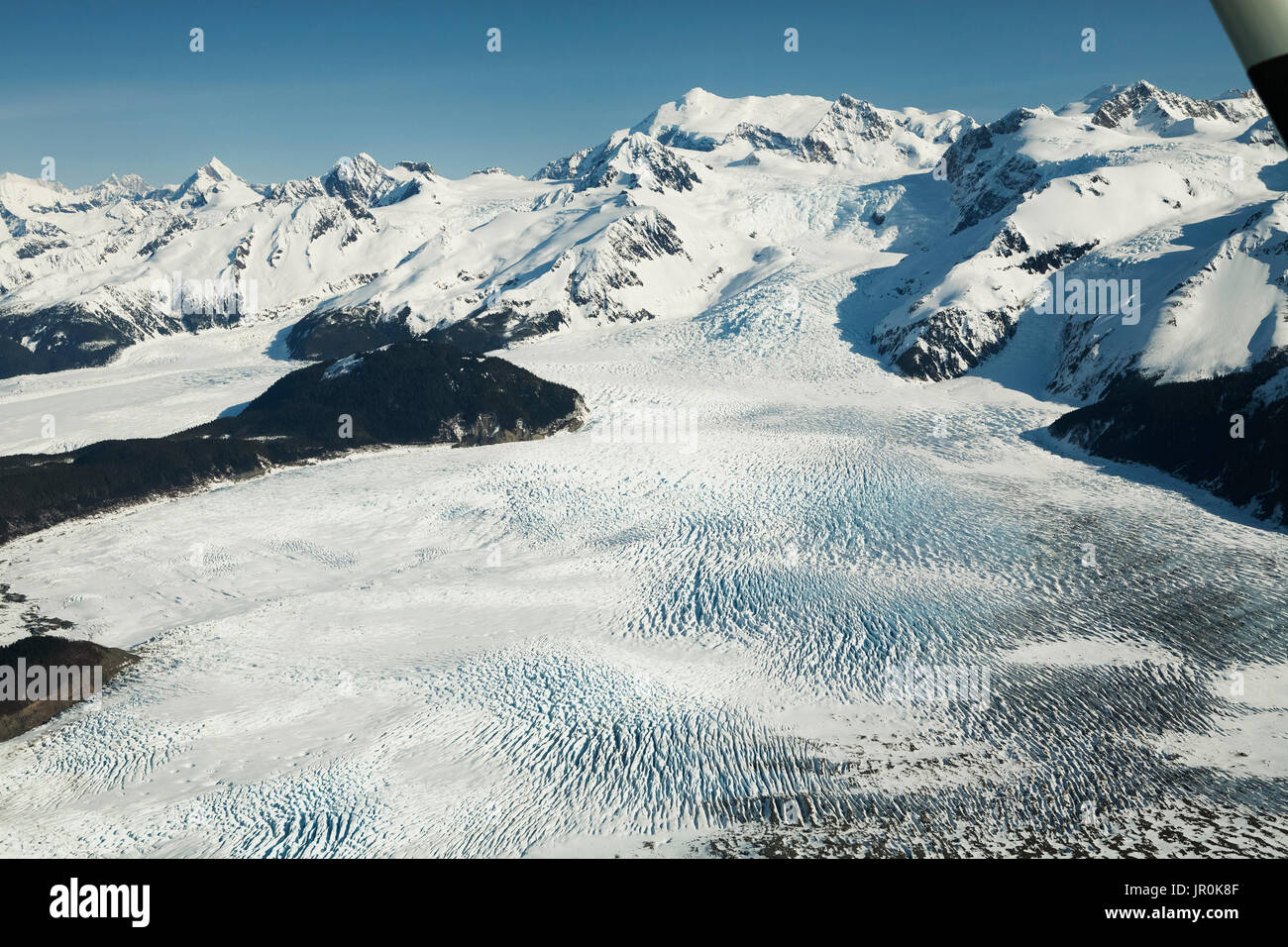 Snow Covered Mountains Of The Fairweather Range, Glacier Bay National