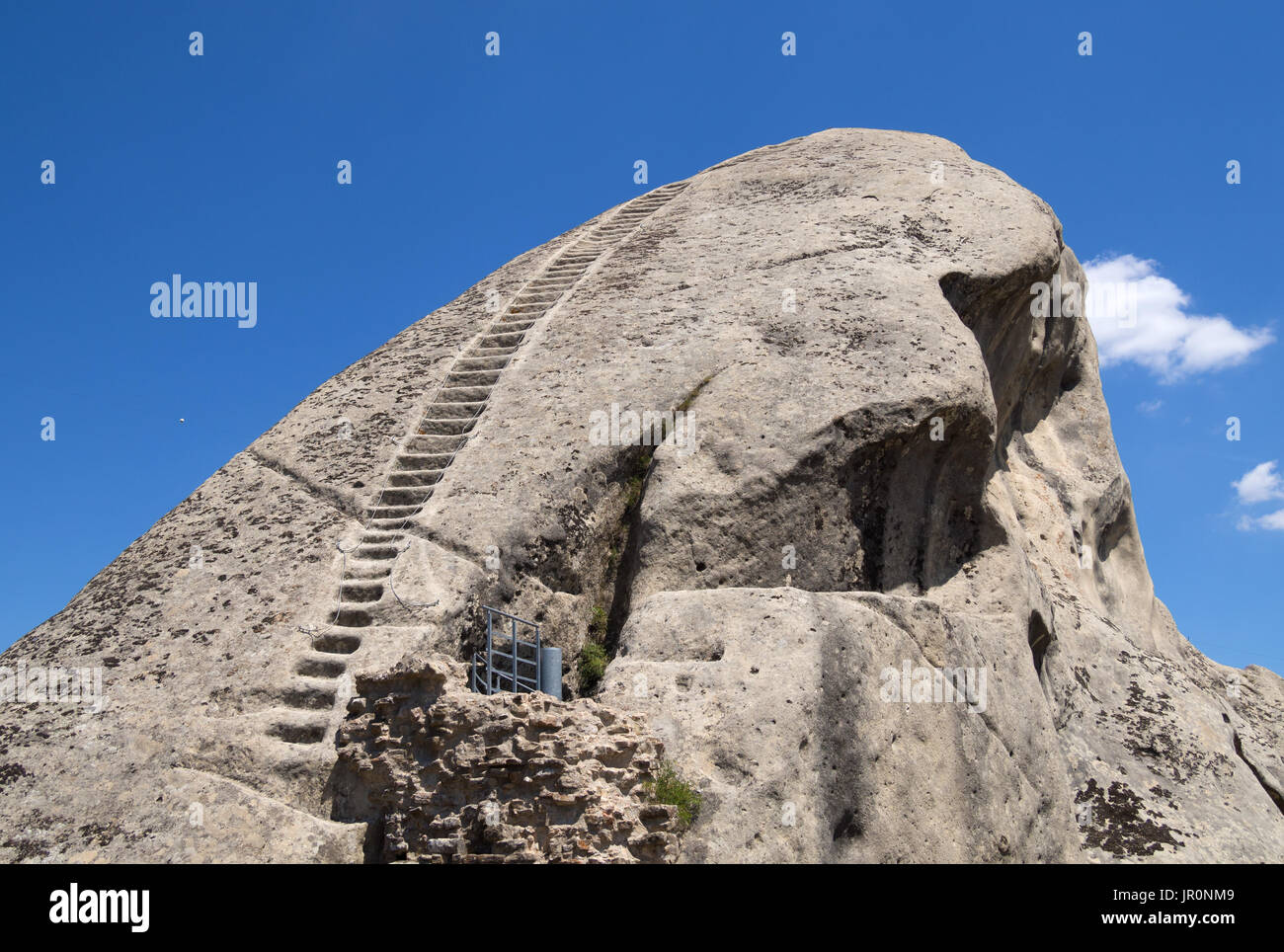 Castelmezzano (Italy) - A little altitude village, dug into the rock in the  natural park of the Dolomiti Lucane, Basilicata, famous for 