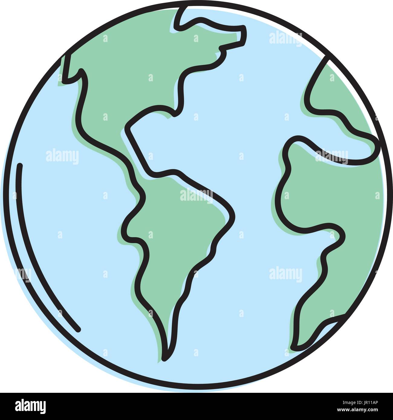 global earth planet to geography ubication Stock Vector Image & Art - Alamy