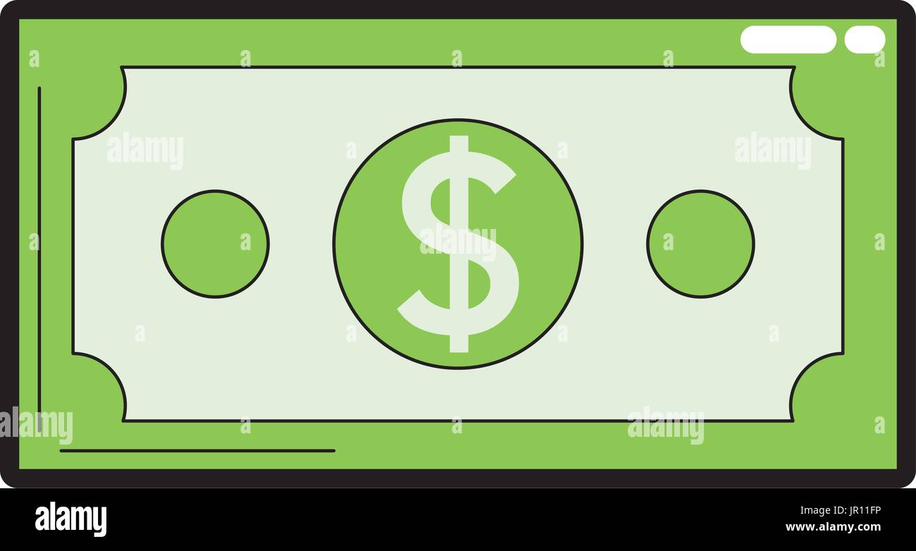 dollar bill cash money icon Stock Vector Image & Art - Alamy