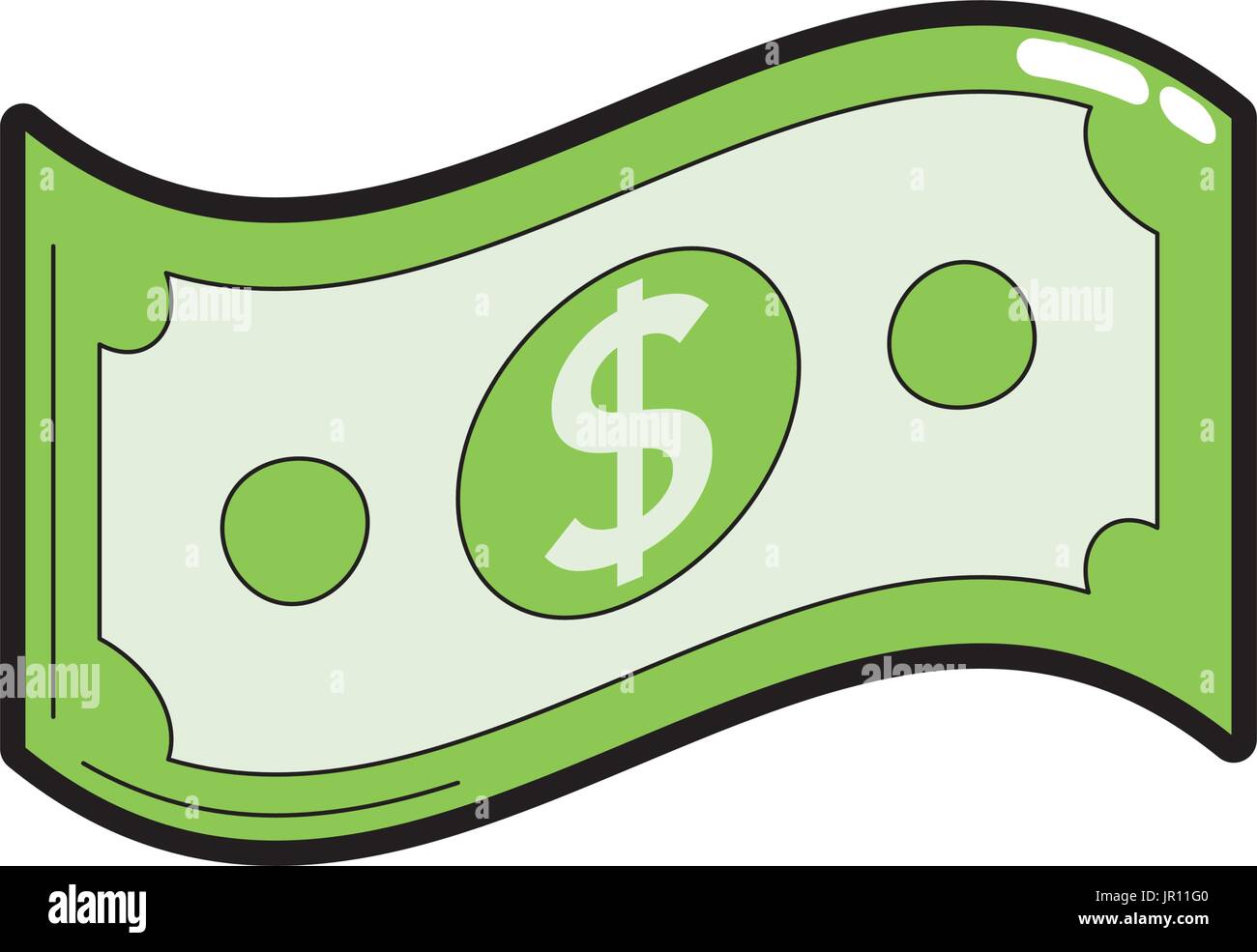 dollar bill cash money icon Stock Vector Image & Art - Alamy