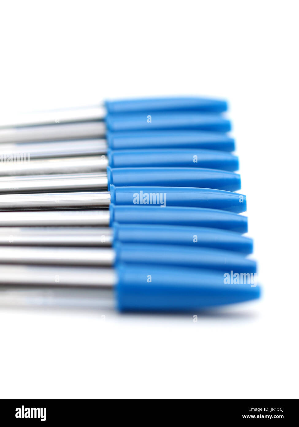 Ball point pens isolated on a white background Stock Photo - Alamy