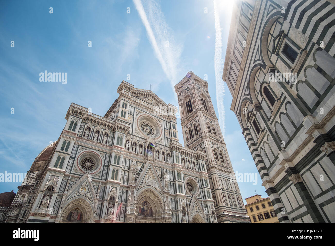 Florence Duomo Cathedral. Basilica di Santa Maria del Fiore or Basilica of Saint Mary of the Flower Stock Photo