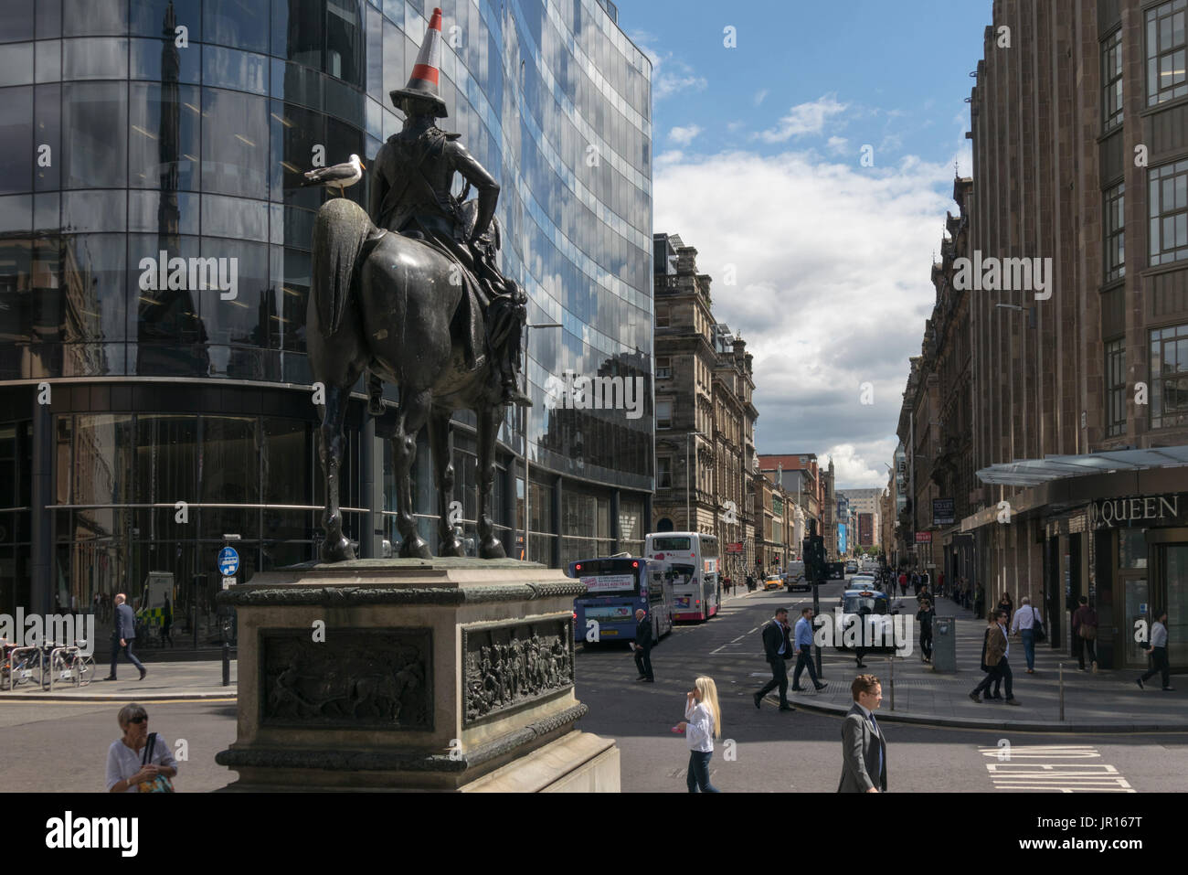 Major new build development in Glasgow city centre, Glasgow, Scotland, UK Stock Photo