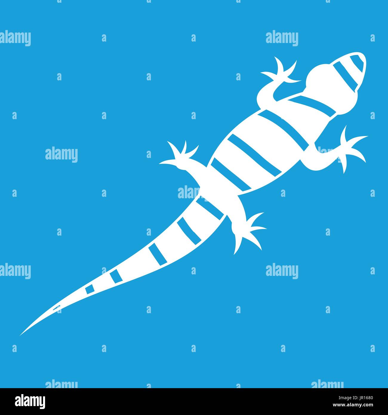 Lizard icon white Stock Vector Image & Art - Alamy