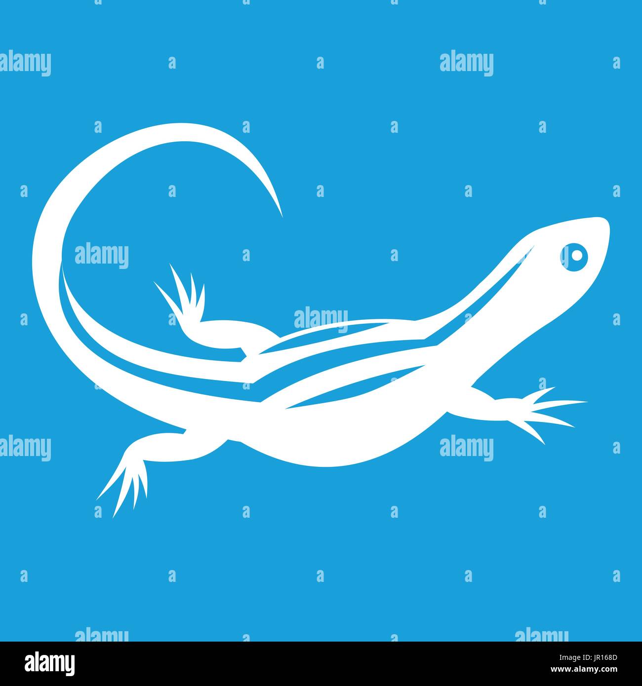 Lizard icon white Stock Vector Image & Art - Alamy