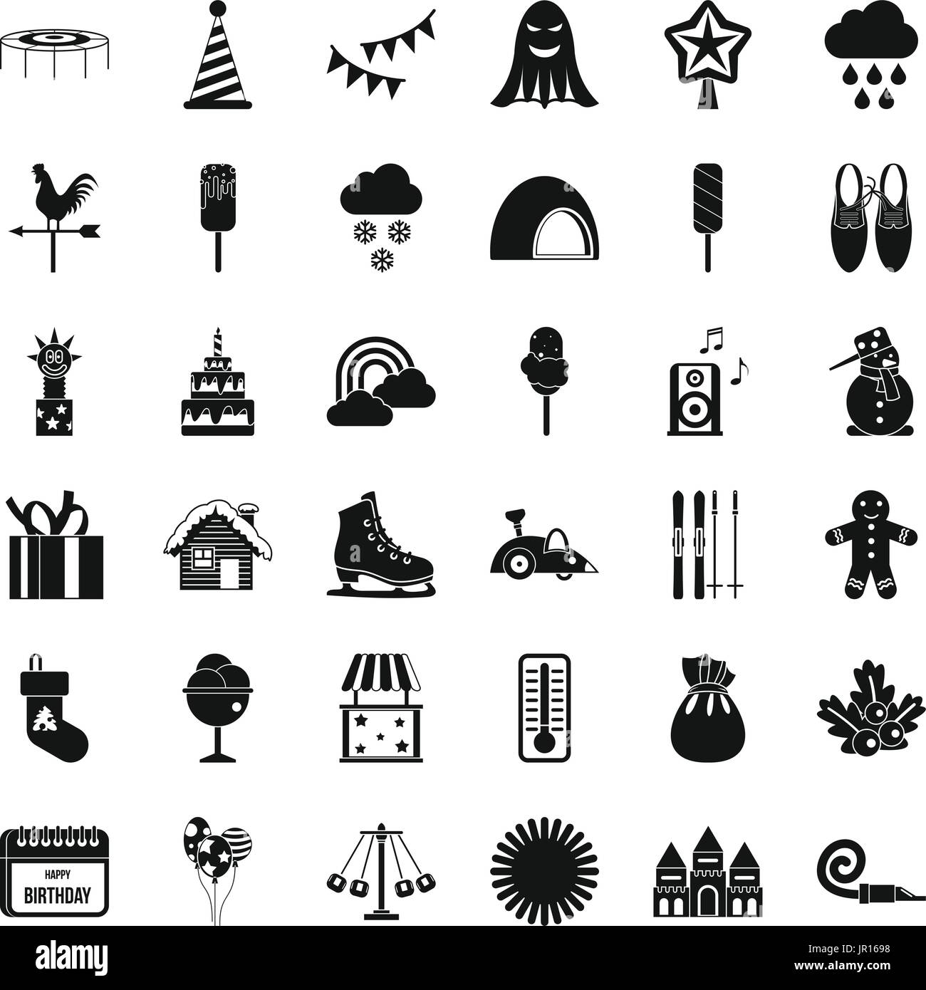 Children carousel icons set, simple style Stock Vector Image & Art - Alamy