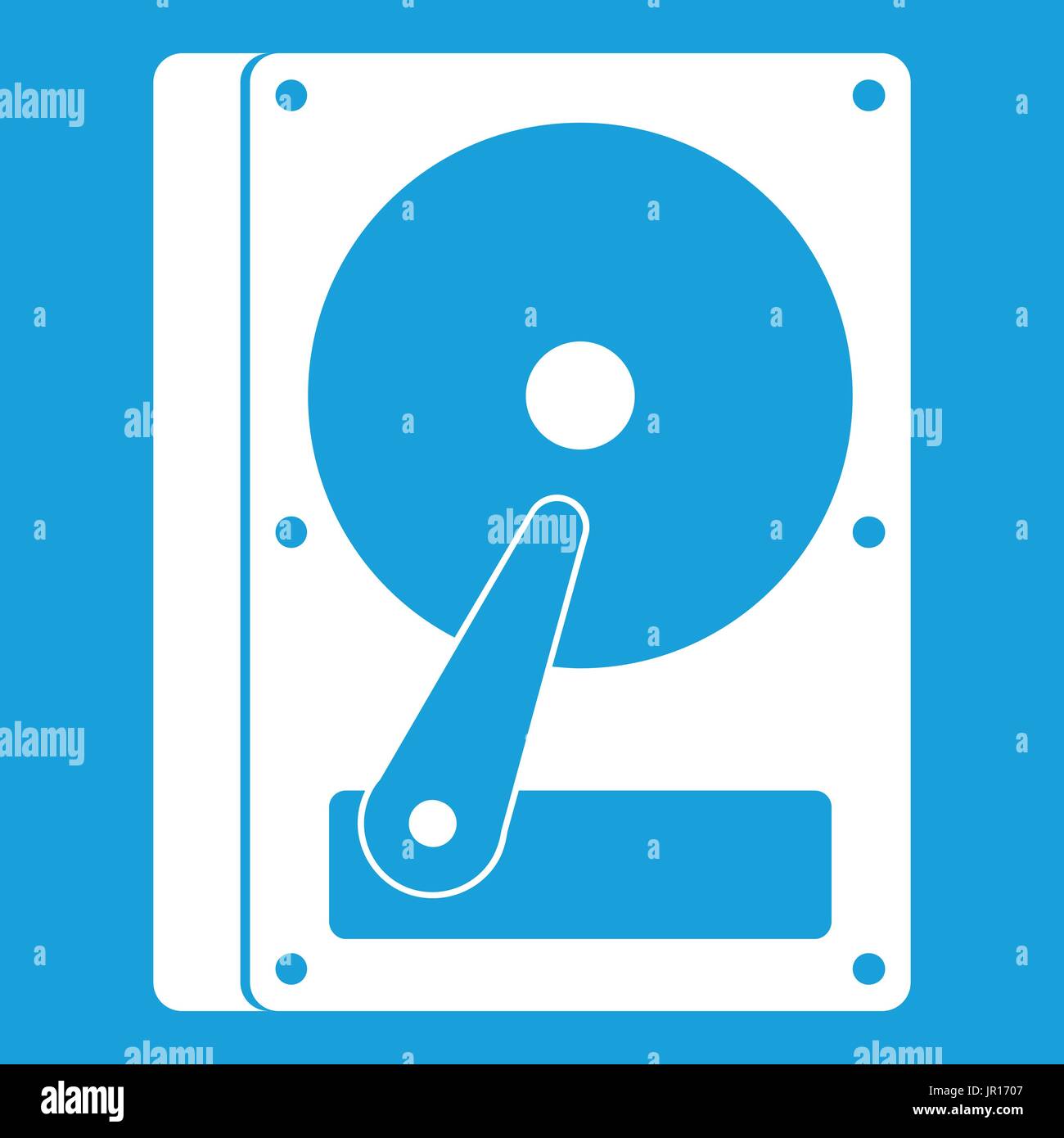 HDD icon white Stock Vector Image & Art Alamy