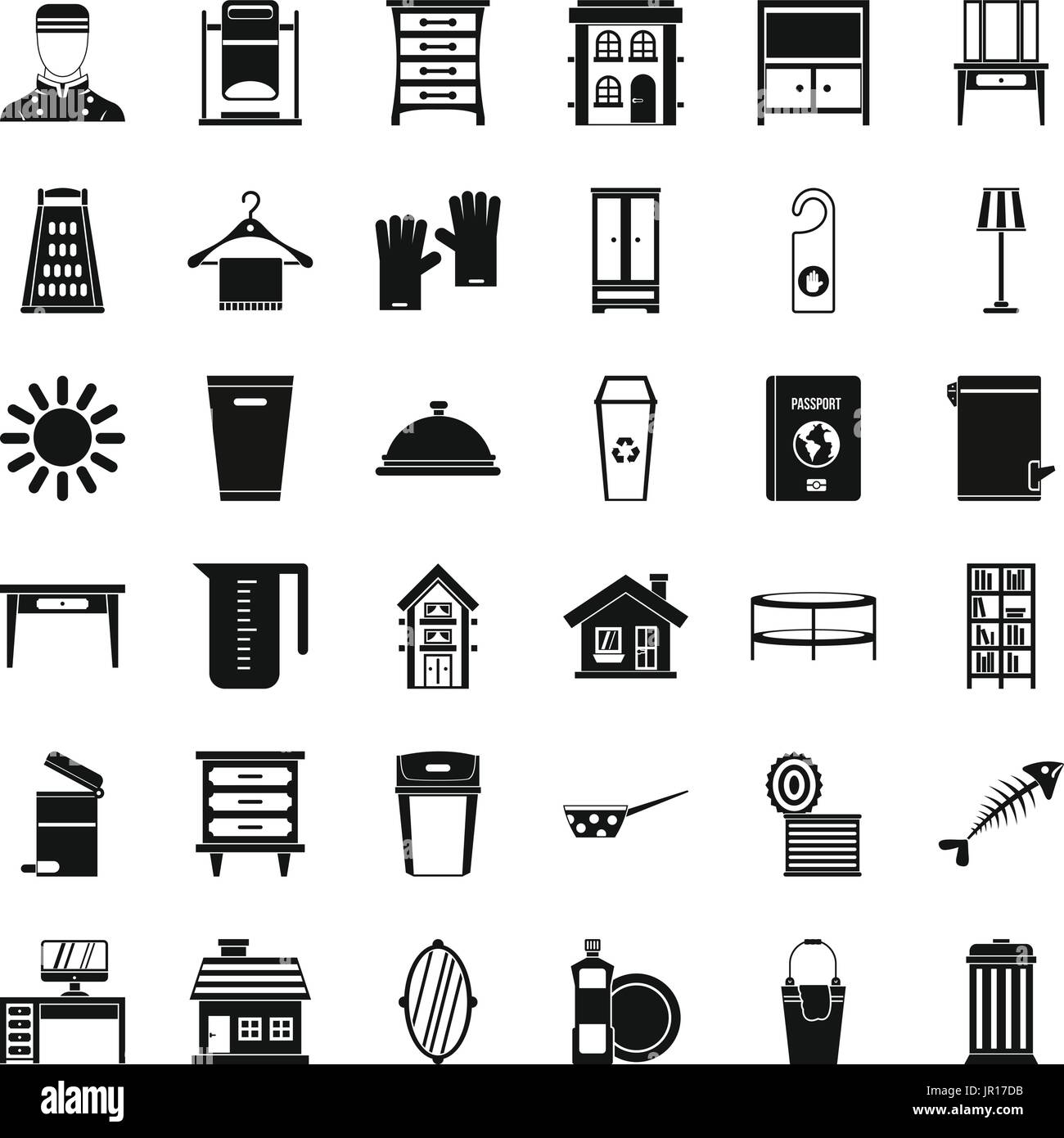 Cleaning service icons set, simple style Stock Vector Image & Art - Alamy