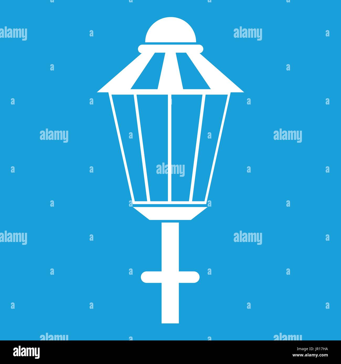 Street lamp icon white Stock Vector Image & Art - Alamy