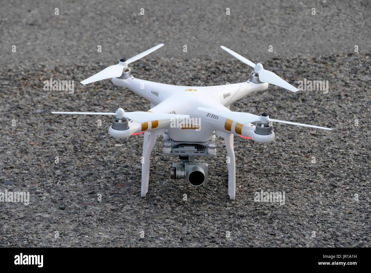 Drone DJI Phantom Professional for aerial shot Stock Photo