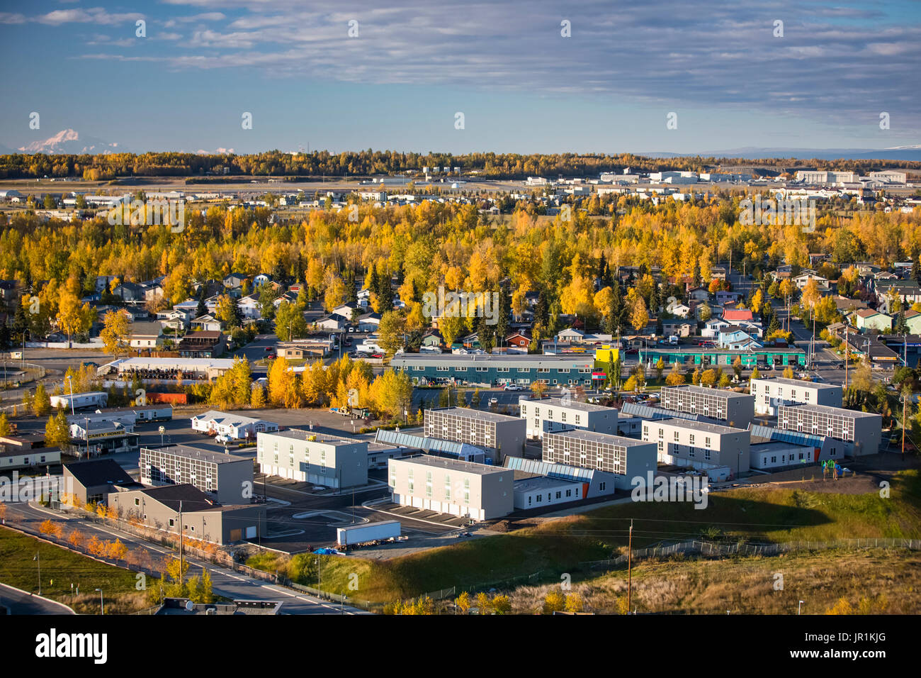Aerial View Of Low Housing Apartments, Mountain View