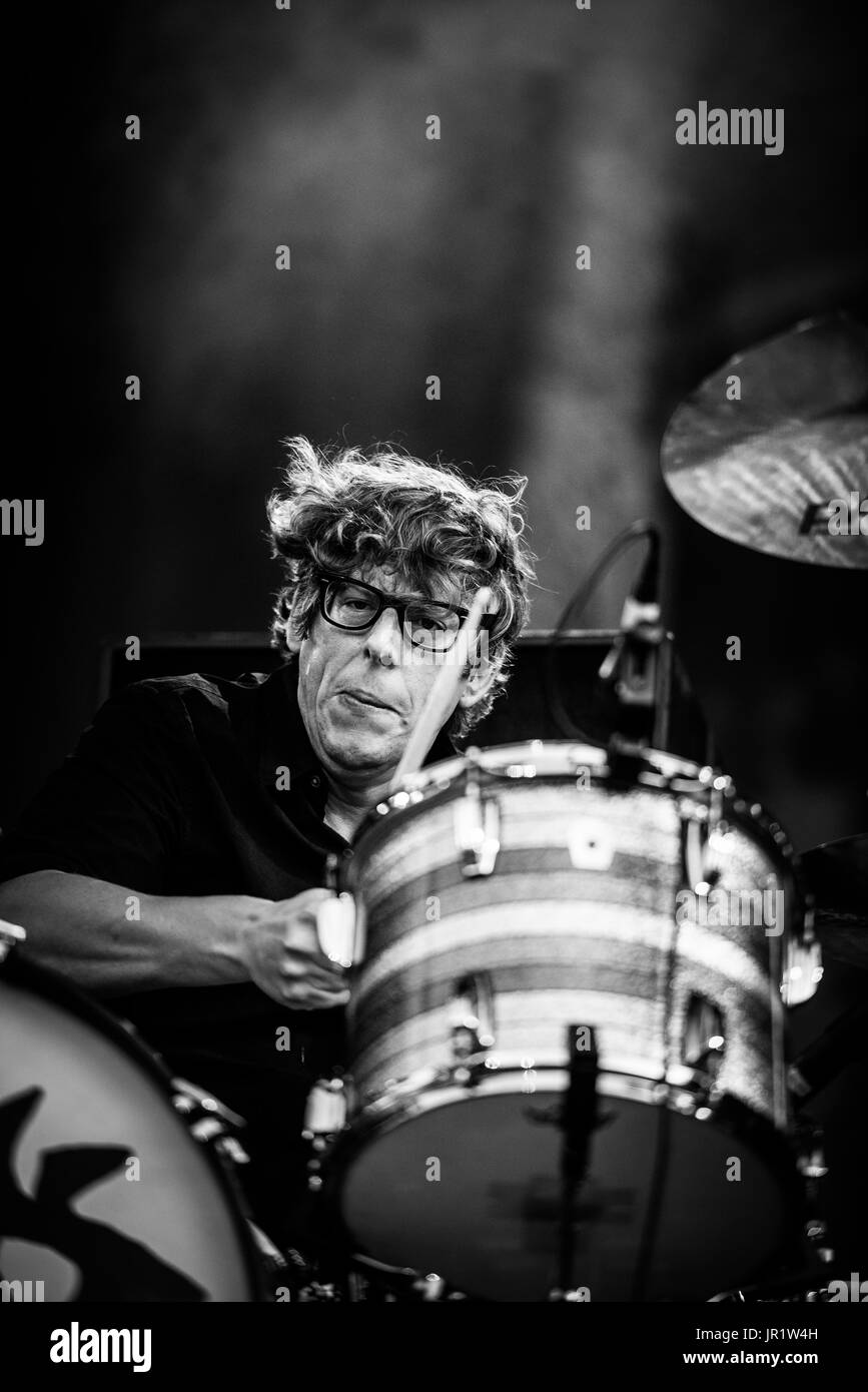 The Black Keys performing at a music festival in British Columbia