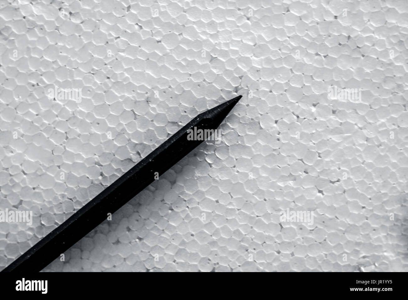 Dark Green colored crayon isolated on white. Stock Photo