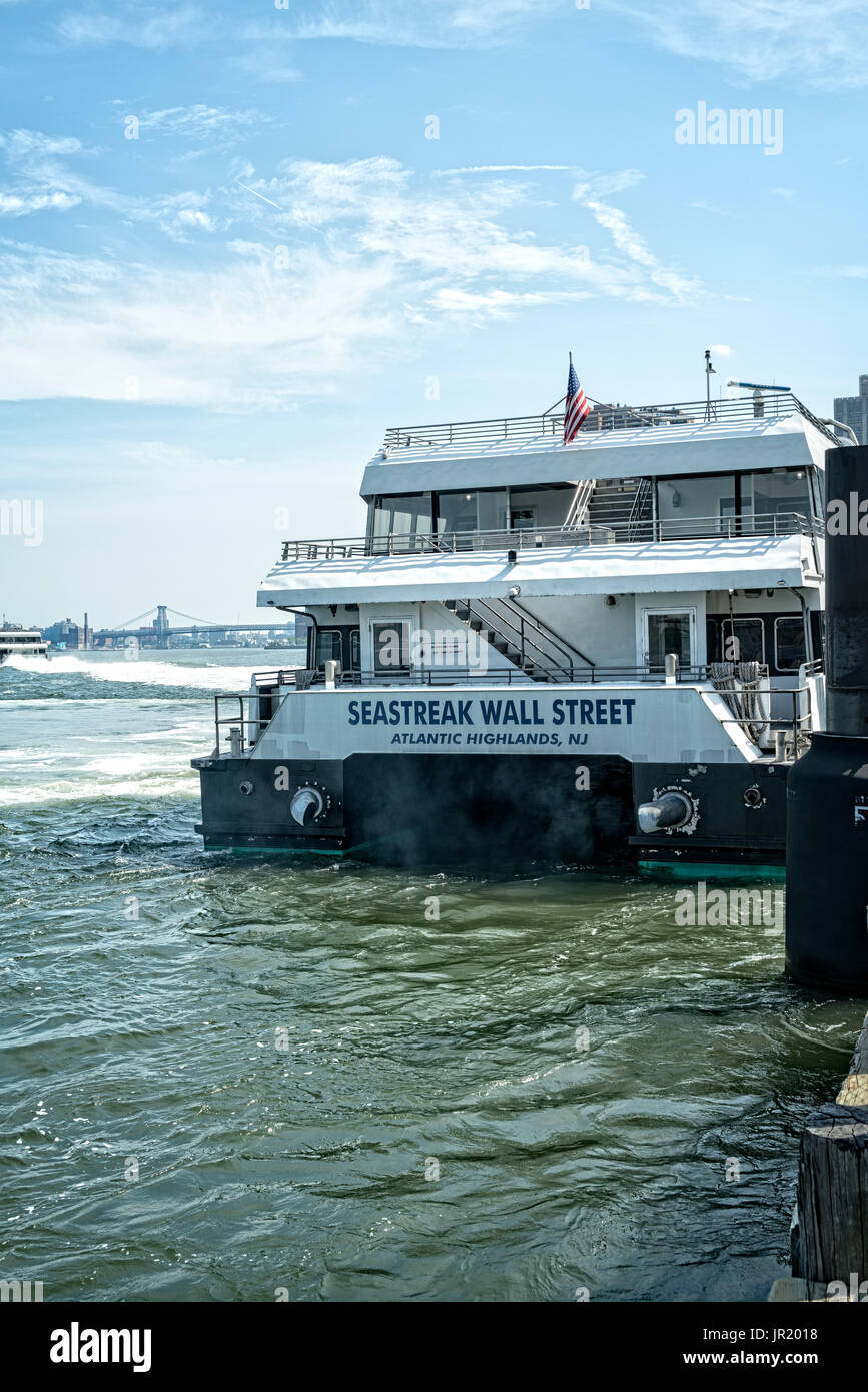 Ferry from Manhattan, New York City, to New Jersey, Docked at the East