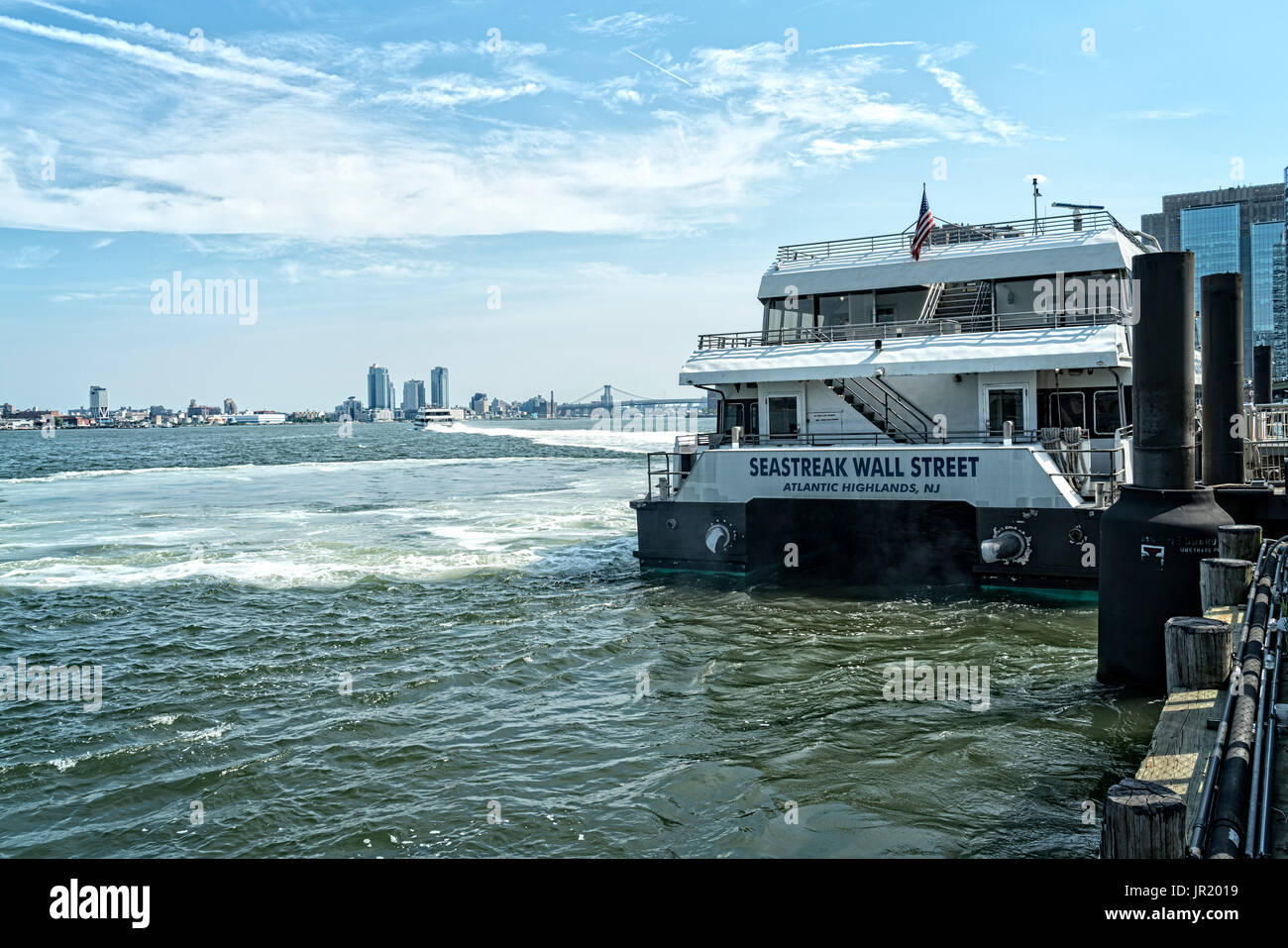 Ferry from Manhattan, New York City, to New Jersey, Docked at the East