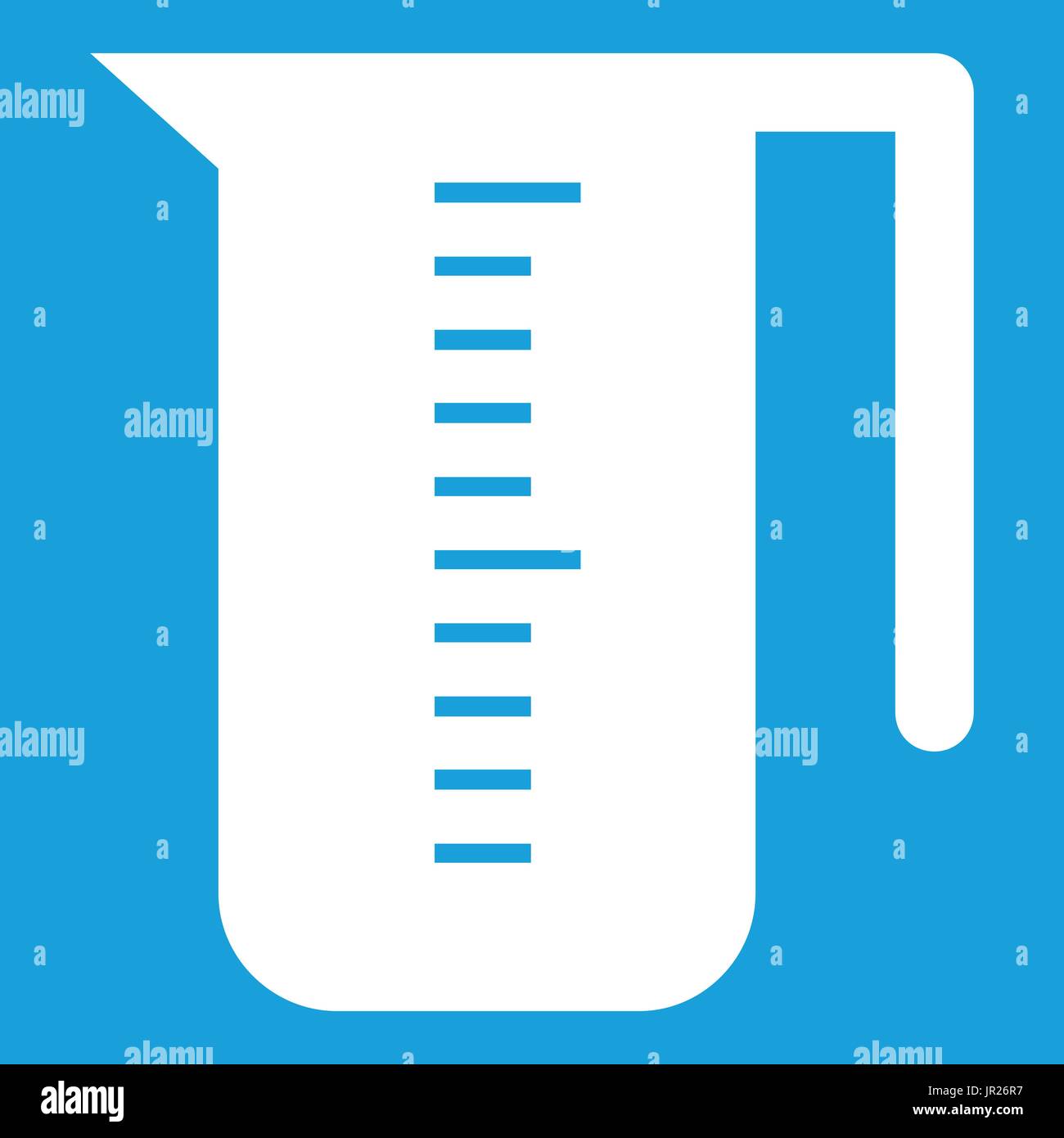 Measuring cup icon white Stock Vector Image & Art - Alamy