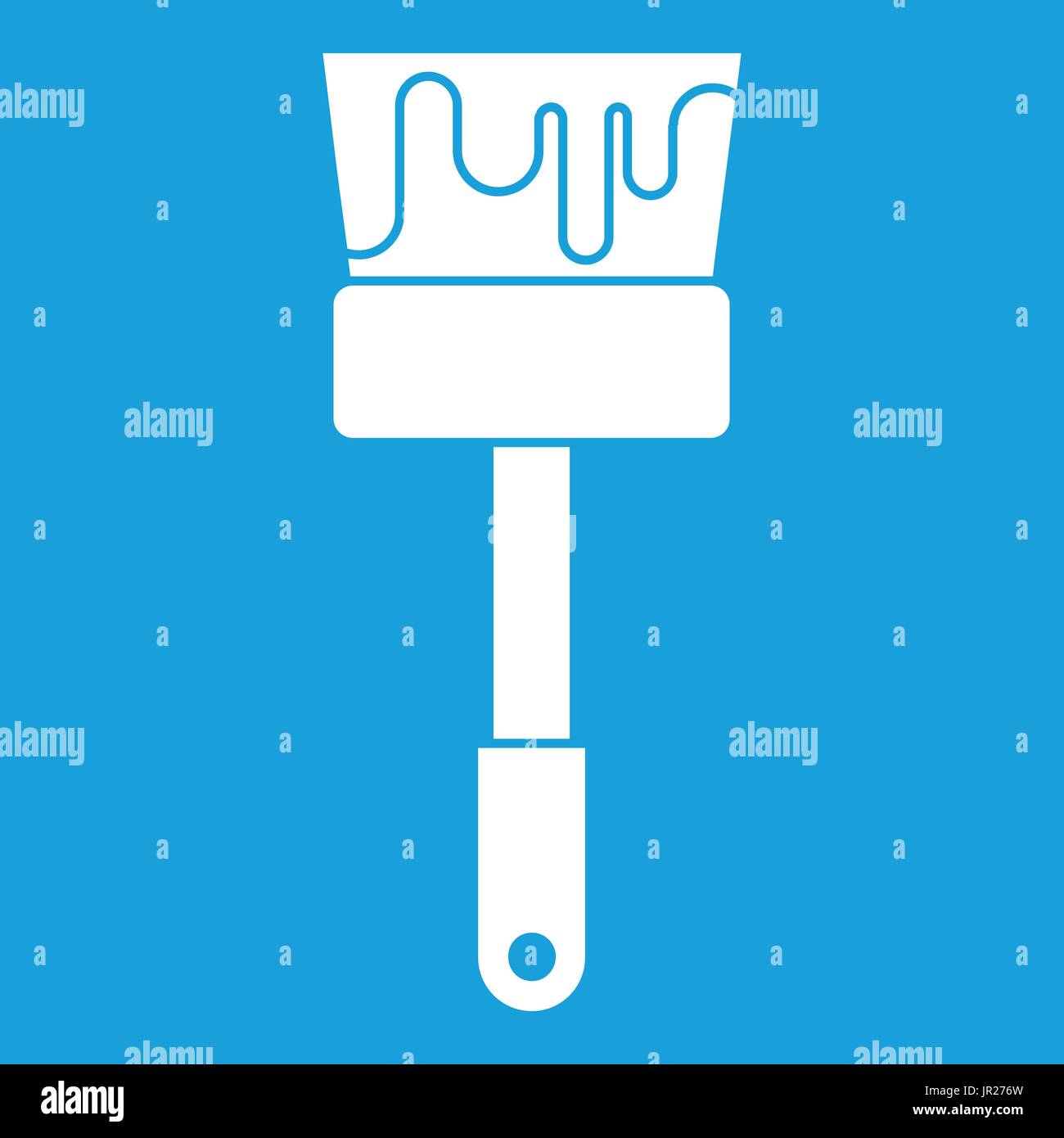 Paint brush icon white Stock Vector Image & Art - Alamy