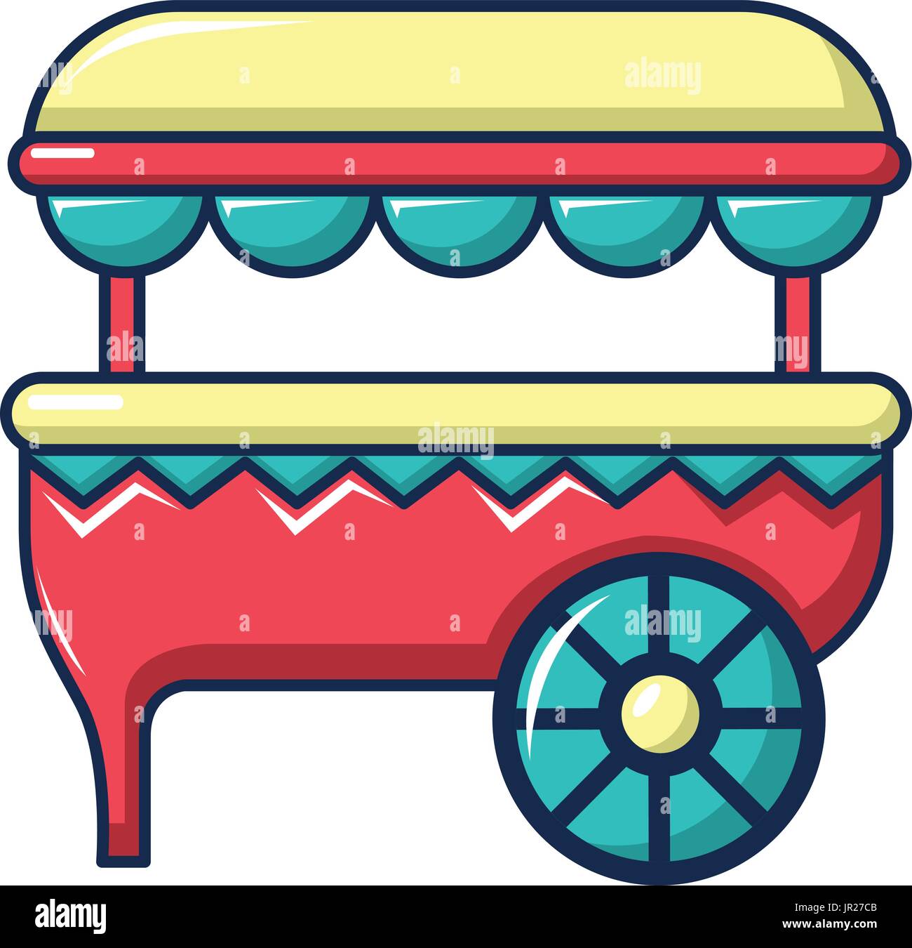 Ice cream cart icon, cartoon style Stock Vector Image & Art - Alamy