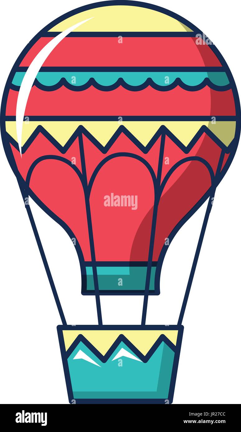 Hot air balloon icon, cartoon style Stock Vector Image & Art - Alamy