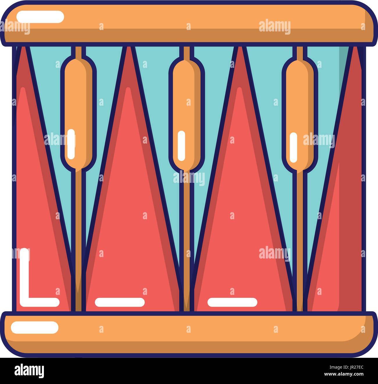 Bass drum icon, cartoon style Stock Vector Image & Art Alamy