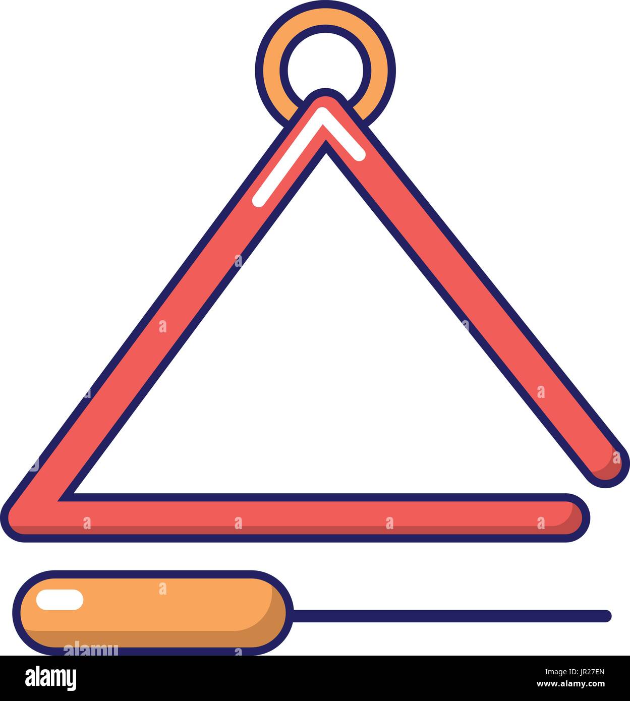 Musical triangle icon, cartoon style Stock Vector Image & Art Alamy