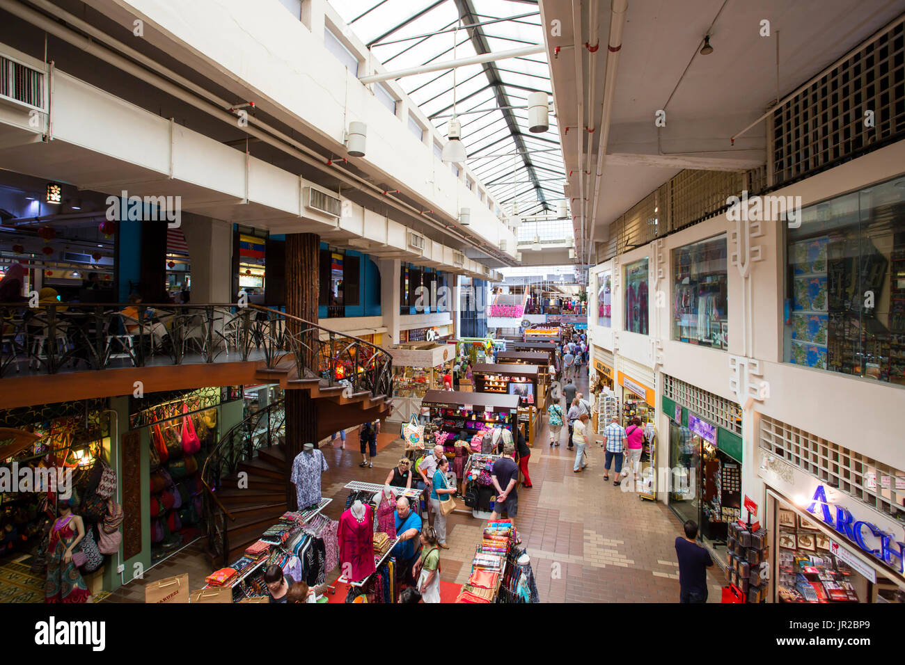 Kuala Lumpur, Malaysia - January 26, 2017: Located in the heart of Kuala Lumpur, Malaysia Central Market is a cultural heritage site with restored art Stock Photo