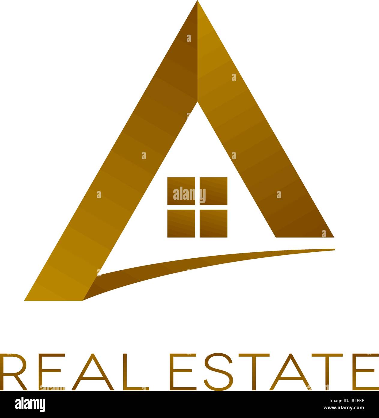 Design of real estate logo on white background. Isolated vector