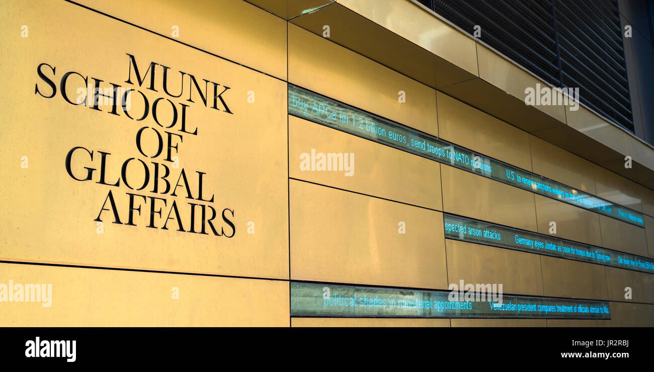 Munk School Of Global Affairs, University Of Toronto; Toronto, Ontario, Canada Stock Photo