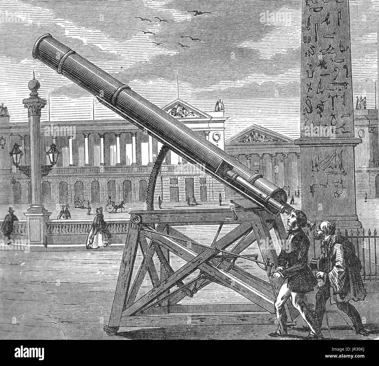 Reflecting Telescope,19th Century Stock Photo