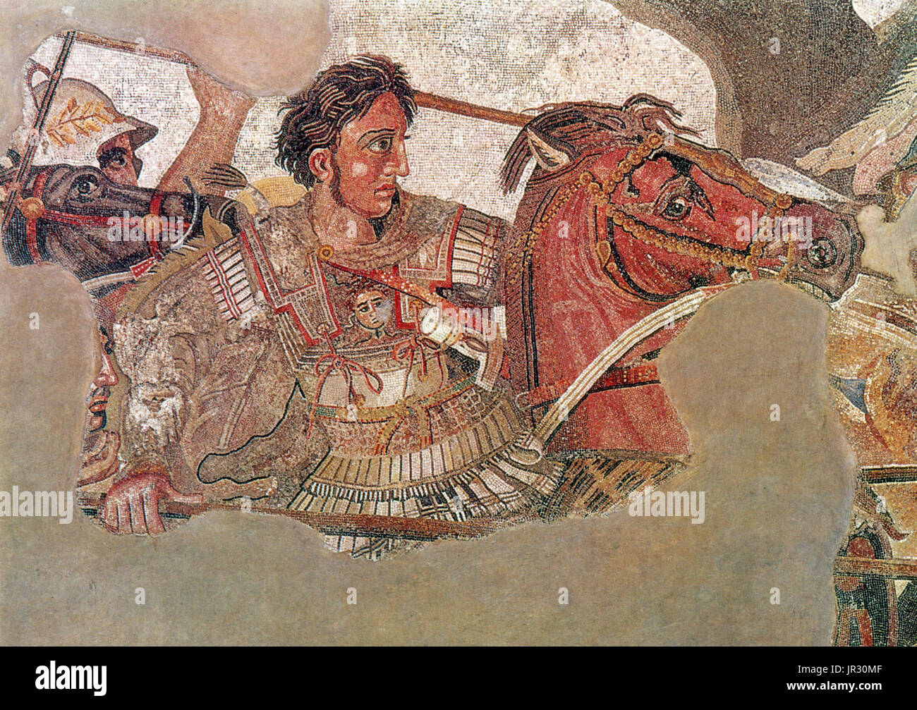 Alexander Mosaic,Alexander the Great Stock Photo