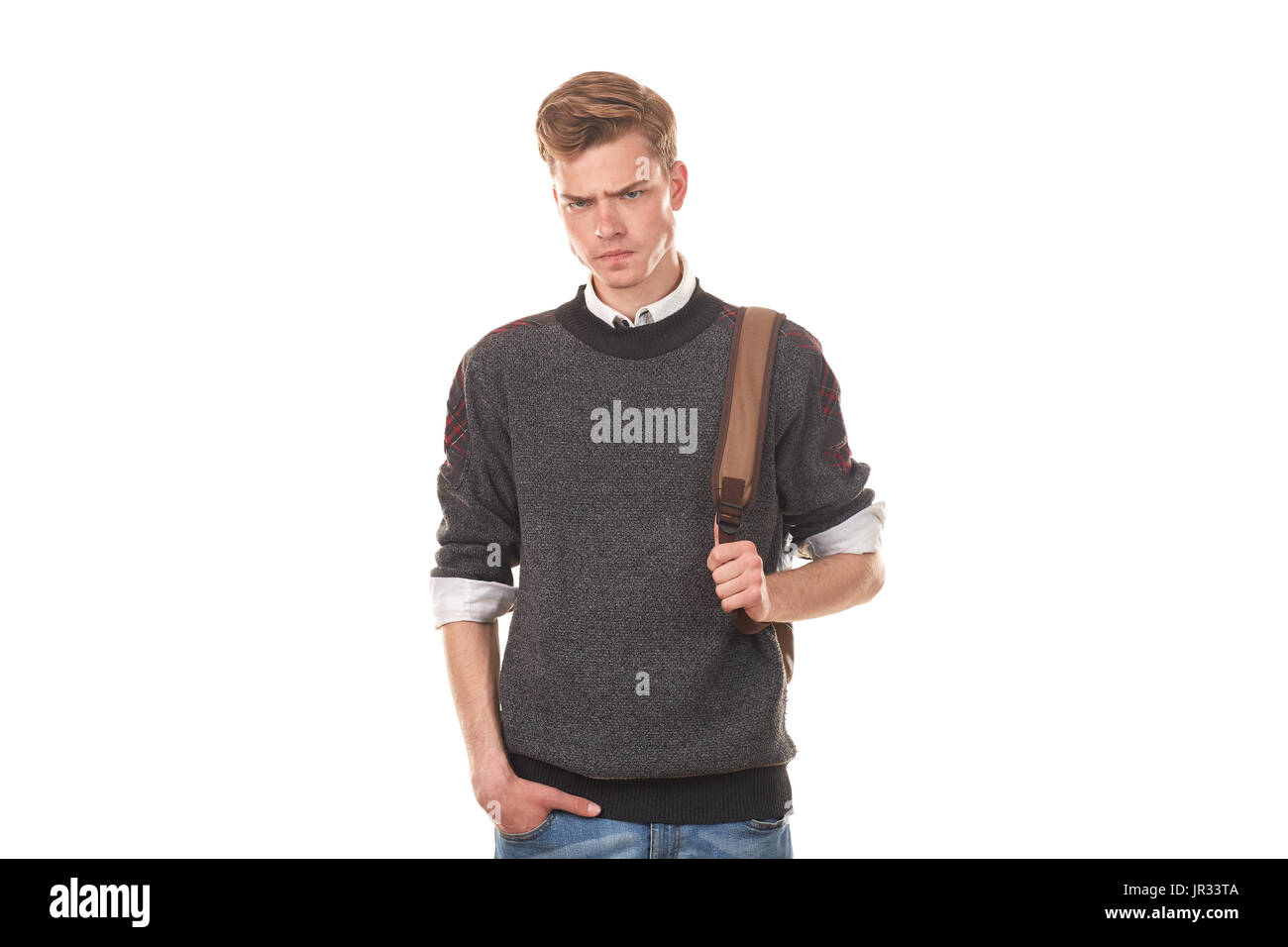 Handsome college boy Stock Photo Alamy