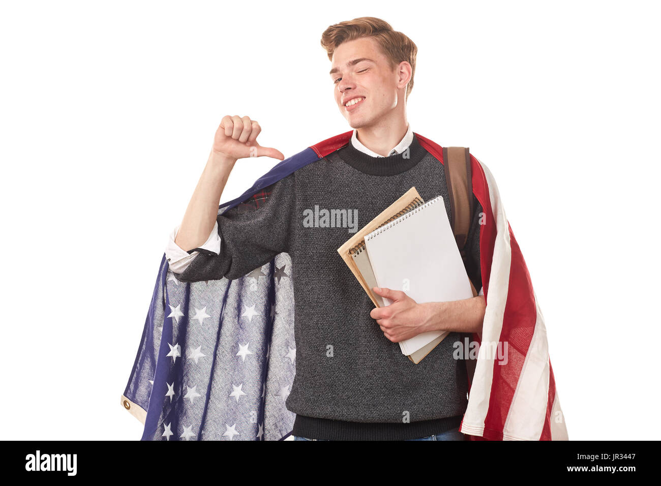 American university student Stock Photo