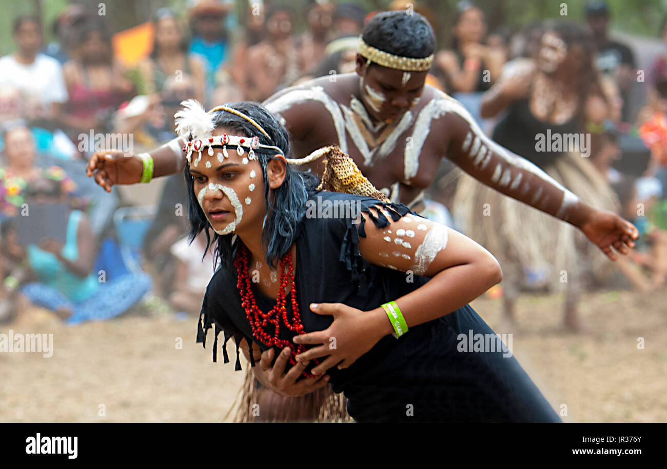 Performers at the Laura Aboriginal Dance Festival, Cape York, Far North ...