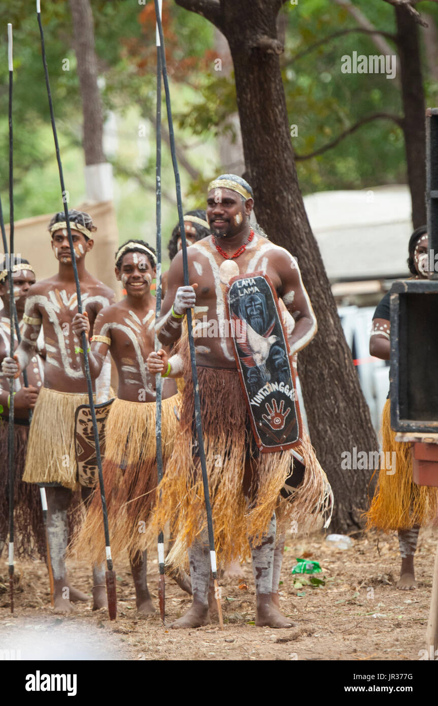 Group of performers at the Laura Aboriginal Dance Festival, Cape York, Far  North Queensland, FNQ, QLD, Australia Stock Photo - Alamy