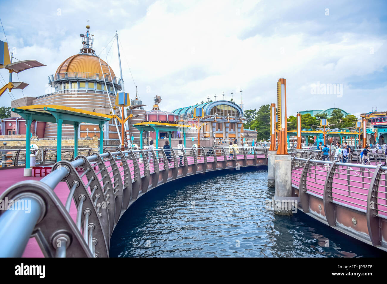 CHIBA, JAPAN: Port Discovery attraction area in Tokyo Disneysea located in Urayasu, Chiba, Japan Stock Photo