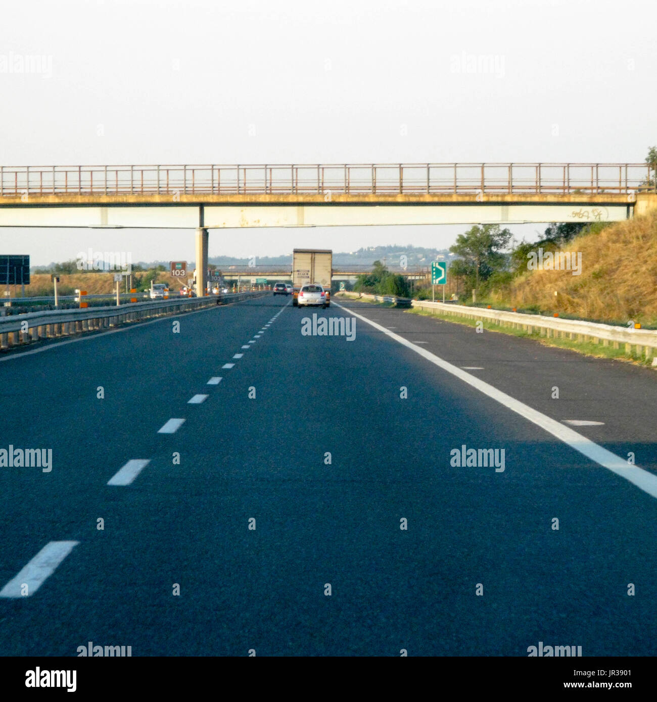 motorway Stock Photo
