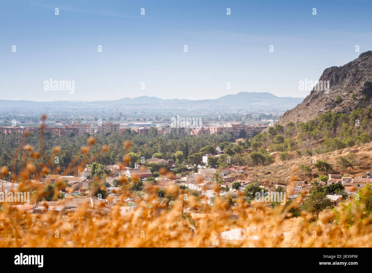 Panoramic view of Orihuela, Alicante, Spain Stock Photo