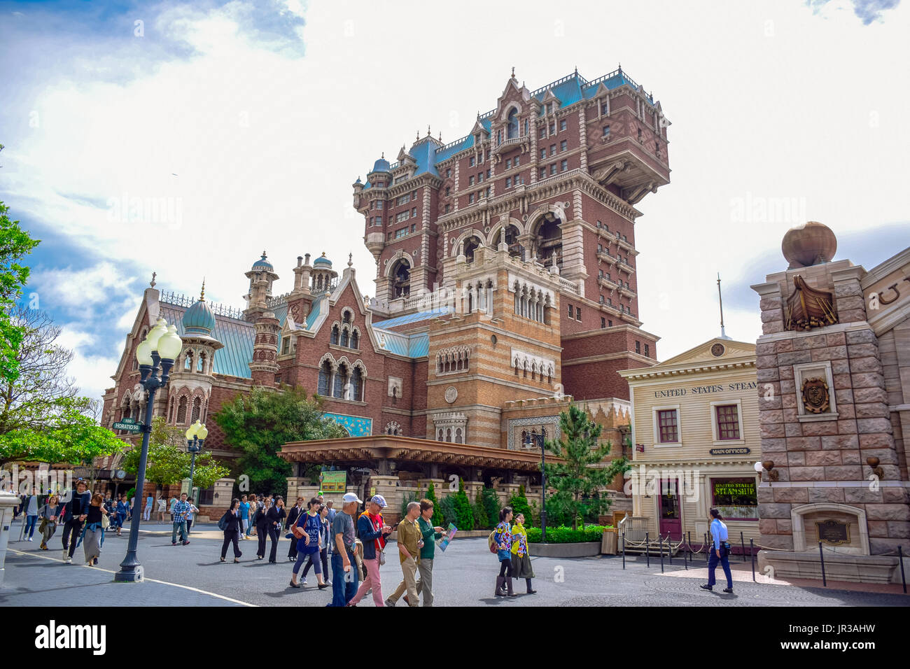 CHIBA, JAPAN: Tower of Terror attraction in Tokyo Disneysea located in Urayasu, Chiba, Japan Stock Photo