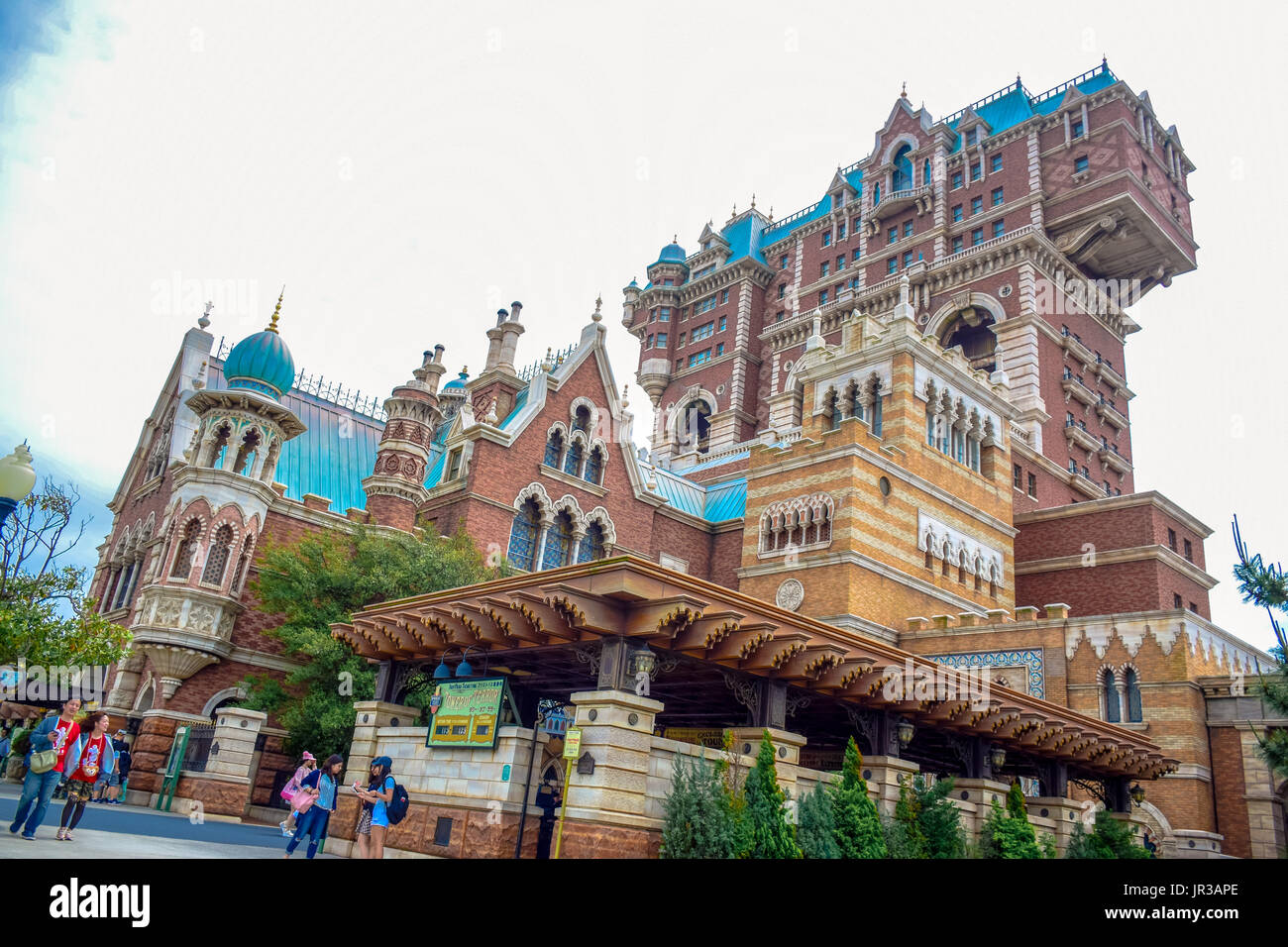 CHIBA, JAPAN: Tower of Terror attraction in Tokyo Disneysea located in Urayasu, Chiba, Japan Stock Photo