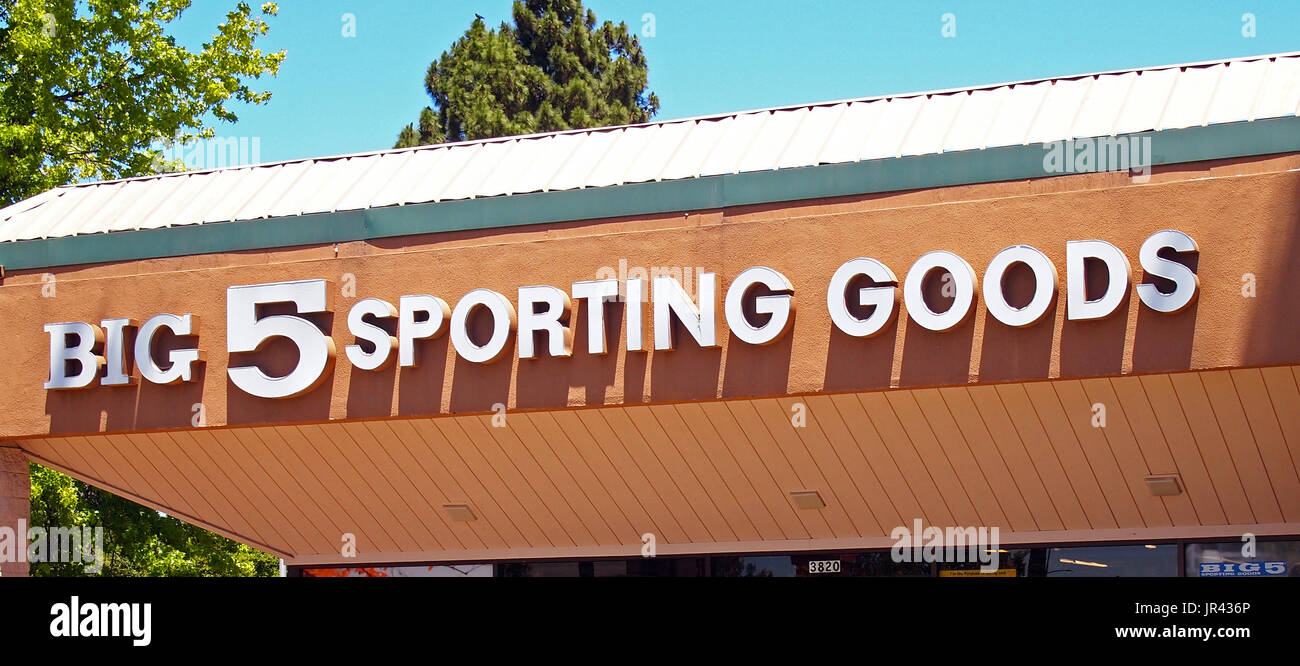 Big 5 Sporting Goods store, California, USA Stock Photo