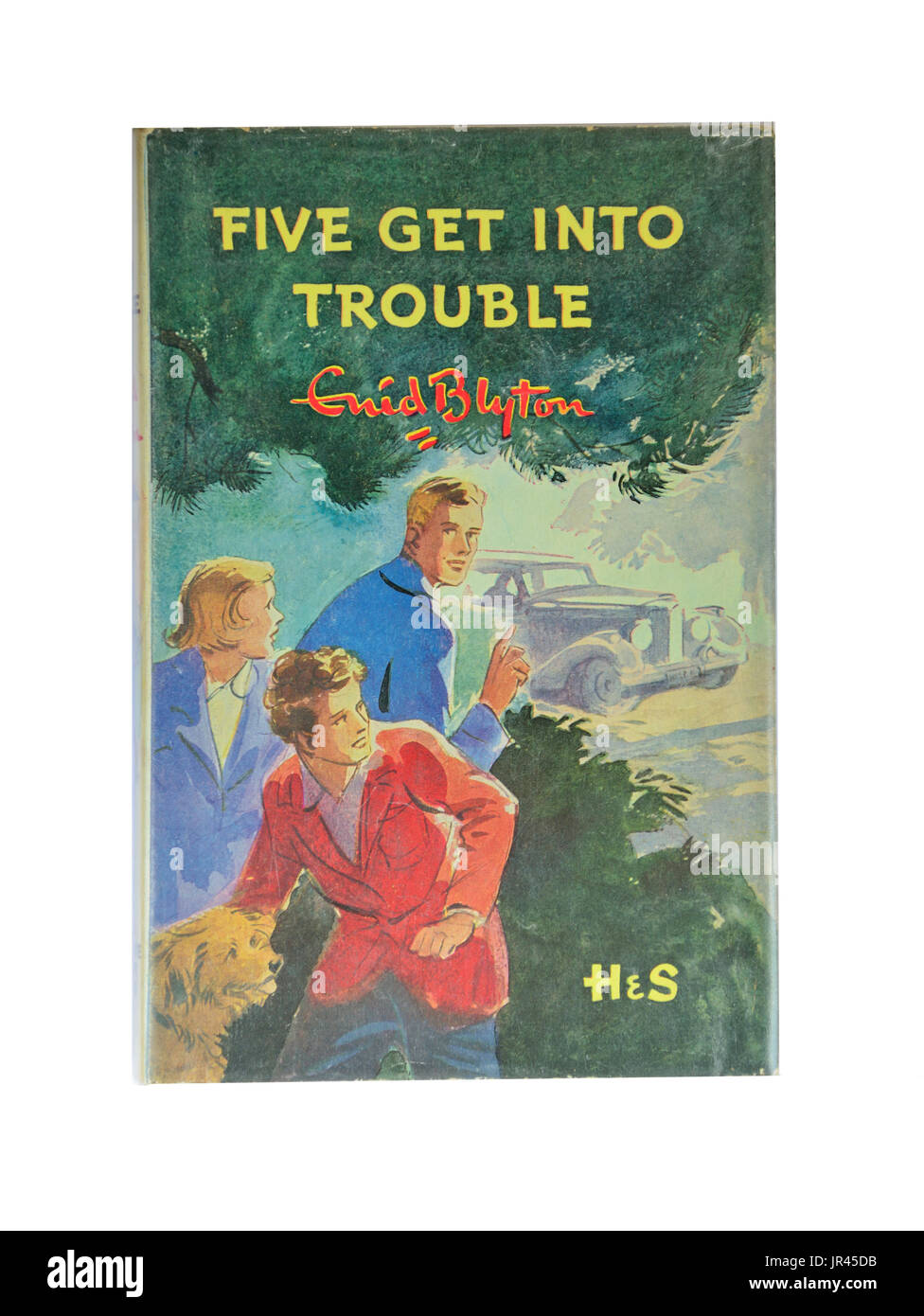Enid Blyton's 'Five get into trouble' eighth Famous Five book,Ascot, Berkshire, England, United Kingdom Stock Photo